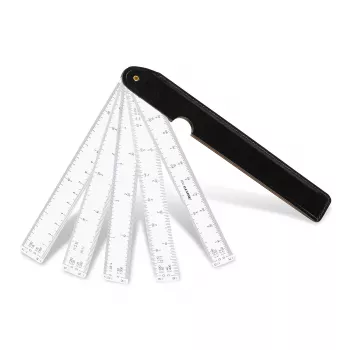 Aristo 5-fold skallinjal 1:1/10/15/20/25/30/33.33/40/50/75/125 300 mm vit