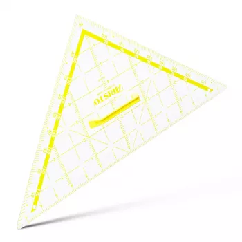 ARISTO griffeltavla TZ-triangel, 80 cm, med grepp, transparent plast (AR1650W)