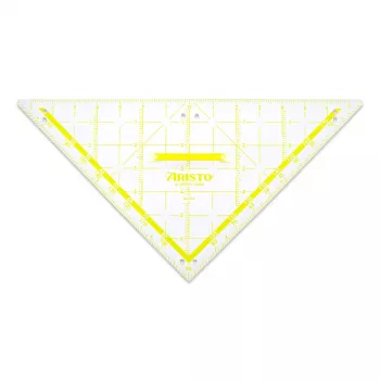 ARISTO griffeltavla TZ-triangel, 80 cm, med grepp, transparent plast (AR1650W)