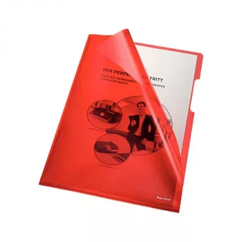 Esselte Leitz bene L-formad mapp för A4, transparent, 100-pack