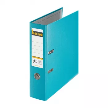 Bene spakmapp A4 80 mm turkos PP-plast