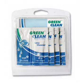 GREEN CLEAN Wet & Dry rengöringsservetter set - 10 förpackningar (20 servetter) för skärmar, LCD, LED, plasma, TFT, laptops, surfplattor, smartphones, monitorer - alkoholfri, streckfri, antistatisk