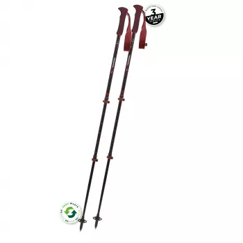 Komperdell Carbon EVO Zero Compact vandringsstavar – Malbec