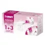 BWT 814544 Longlife Refill 1+3 vattenfilterkanna rosa/vit