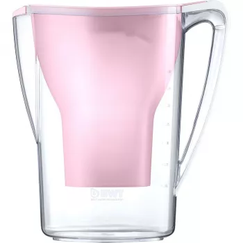 BWT Aqualizer Home 125557844 Pink vattenfilterkanna med 1 Magnesium Mineralized Water filterpatron