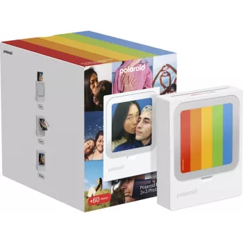 Polaroid Hi-Print 3x3 bärbar Bluetooth-fotoskrivare + 60 ark