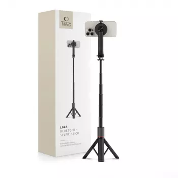 Tech-Protect L04S MagSafe selfiestick med stativ, svart