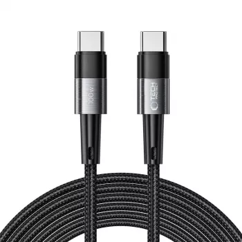 TECH-PROTECT ULTRABOOST USB-C till USB-C-kabel PD 100W / 5A 3m grå