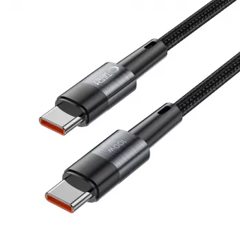 TECH-PROTECT ULTRABOOST USB-C till USB-C-kabel PD 100W / 5A 3m grå