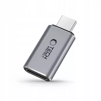 TECH-PROTECT ULTRABOOST adapter Type-C till Lightning grå