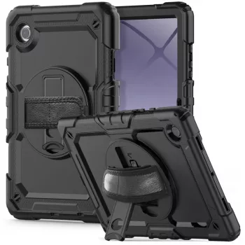 Tech-Protect Solid360 fodral för Samsung Galaxy Tab A9+/A11+ PLUS 11.0 X210/X215/X216/X230/X235/X236, svart