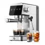 AMZCHEF CE-AZ-EM1501-SV kolvkaffebryggare (silver)