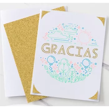 Cricut Glitter Gel Pens för skärplotter, blandade färger, gelbläck - 0,8 mm, 12-pack