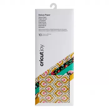 CRICUT Joy Adhesive Backed Deluxe Paper 11,5x30 cm 10 ark By Design