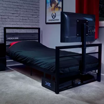 XROCKER gaming enkelsäng svart