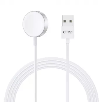 TECH-PROTECT ULTRABOOST magnetisk laddkabel 120cm Apple Watch vit