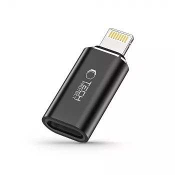 TECH-PROTECT ULTRABOOST adapter Lightning till USB-C svart