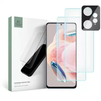 TECH-PROTECT härdat glas + kameralins Supreme-set för Xiaomi Redmi Note 12 LTE
