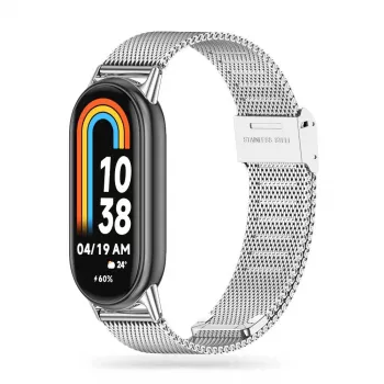 TECH-PROTECT Milanese armband för Xiaomi Smart Band 8 / 9 / NFC - silver