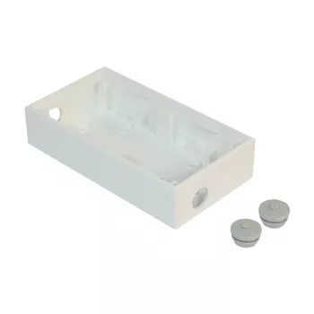 Shelly utanpåliggande dubbelhölje för väggbrytare 35mm (SP3D0024)