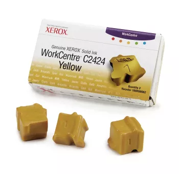 Xerox original Solid Ink Stick gul 3-pack (3400 sidor) 108R00662