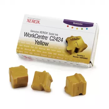 Xerox original Solid Ink Stick gul 3-pack (3400 sidor) 108R00662