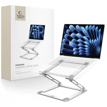 TECH-PROTECT PRODESK universellt laptopställ silver