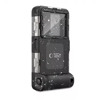 TECH-PROTECT IPX8 universellt vattentätt fodral för dykning svart