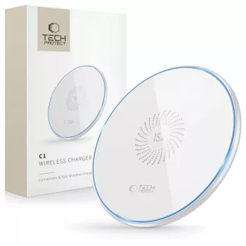 TECH-PROTECT QI15W-C1 trådlös laddare 15 W vit