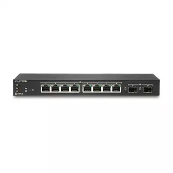 SonicWall Switch SWS12-8 - hanterad Gigabit Ethernet-switch - 8 x 10/100/1000 + 2 x Gigabit SFP - skrivbordsmodell