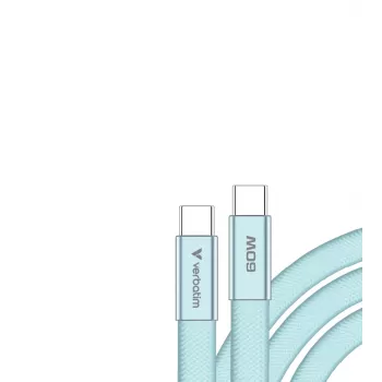 Verbatim Sync & Charge USB-C till USB-C 60W 120cm blå