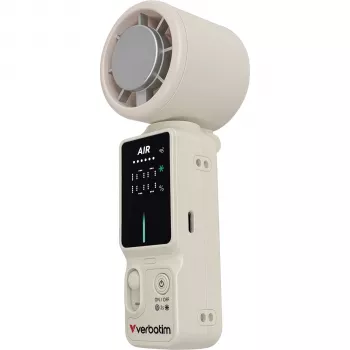 Verbatim Cool inch´Go Ice Touch mini handhållen fläkt vit/silver 32348