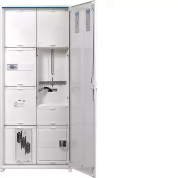 Hager universN FP82W5N transformator-/mätarskåp 1250x550x205 mm 1 mätarfält APZ NAR NH00 SUT