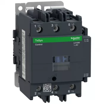 APC Schneider Electric LC1D95P7 TeSys D motorkontaktor, 3-polig, 95 A, 230 V AC, 1 S + 1 Ö hjälpkontakter