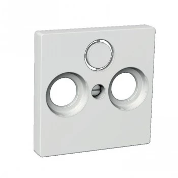 Schneider Electric Unica centralplatta R+TV+SAT vit
