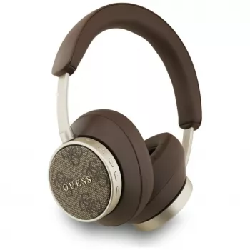 Guess Bluetooth 4G Classic Logo trådlösa on-ear-hörlurar – bruna