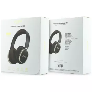 Guess Bluetooth over-ear-hörlurar ENC Rectangle Metal Script bruna