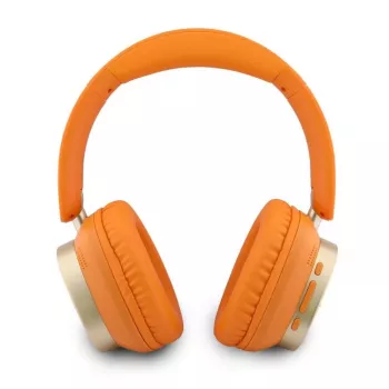Guess Bluetooth on-ear-hörlurar Rectangle Metal Script orange