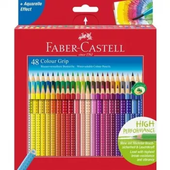 Faber-Castell Colour Grip färgpennor, 48 st, flerfärgad