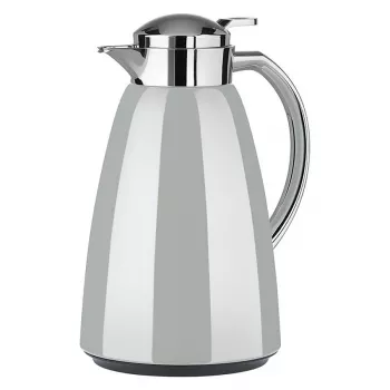 EMSA CAMPO termokanna, 1 liter, ljusgrå/rostfritt stål, Quick-Tip-lock