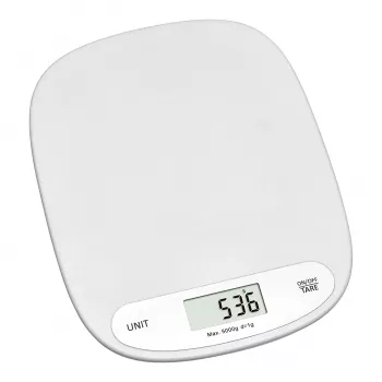 TFA 50.2003.02 digital köksvåg, 5 kg kapacitet, vit, väggmontering
