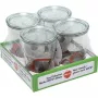 WECK konserveringsglas 0,75L 4-pack - klara glaskonserveringsglas