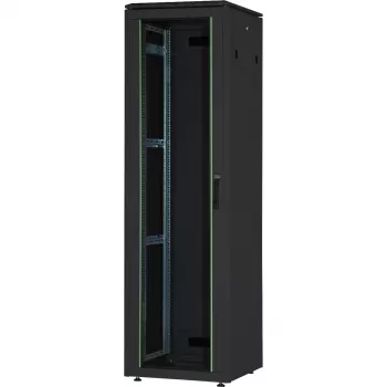 DIGITUS 26U Unique nätverksskåp 600x800mm glasdörr svart