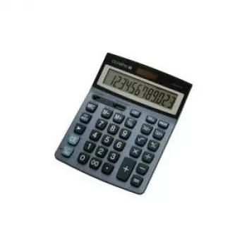 Olympia LCD 6112 skrivbordskalkylator, 12 siffror, 1 rad, blå (941911003)