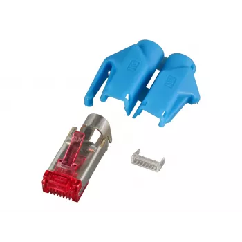 EFB RJ45 Hirose-kontakt STP, TM21 blå, Cat.6, 100 st