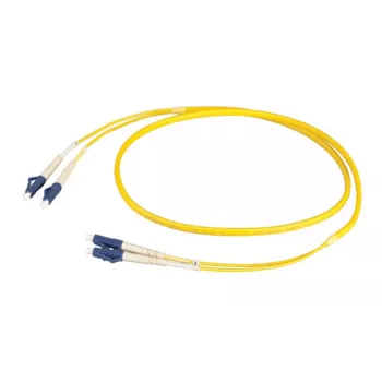 EFB Elektronik duplex jumper LC-LC OS2 flat twin 3m gul