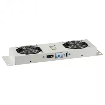 EFB-Elektronik BASIC fläktenhet 2-fack, inkl. termostat, RAL 9005 plug & play, för väggskåp IP55
