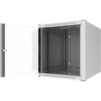 EFB Elektronik 19 inch väggskåp 12U djup 800 mm förmonterat RAL7035