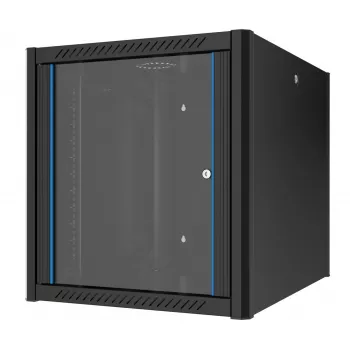 EFB Elektronik 19 inch väggskåp 12U, djup 800 mm, förmonterat, RAL 9005 (691912TS.80)