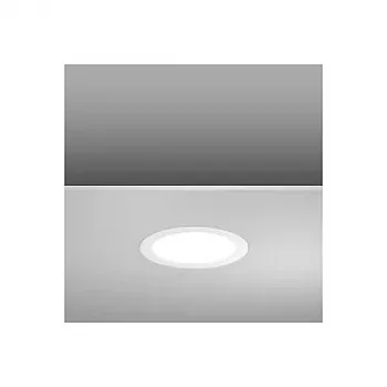 RZB LED Toledo Flat 18W/840 4000K neutralvit tak-/vägglampa IP44 vit